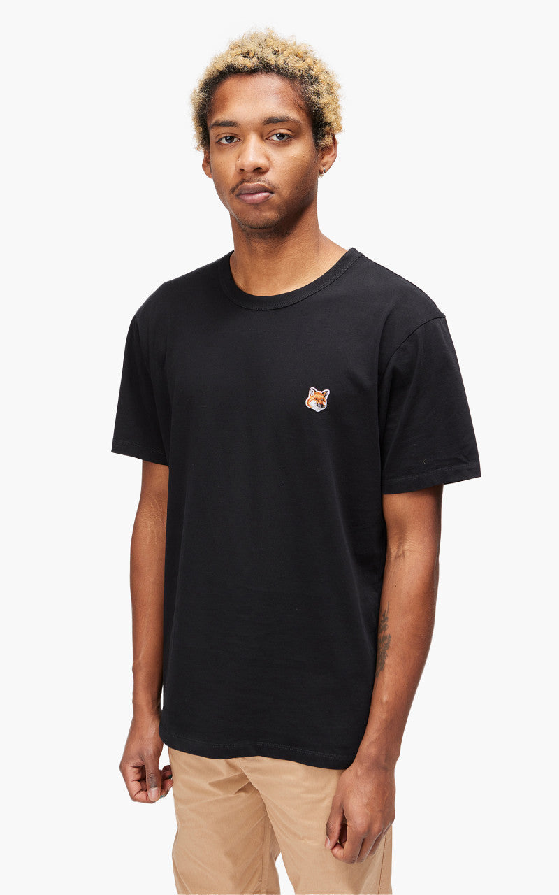Maison Kitsuné Fox Head Patch Classic T-Shirt Black