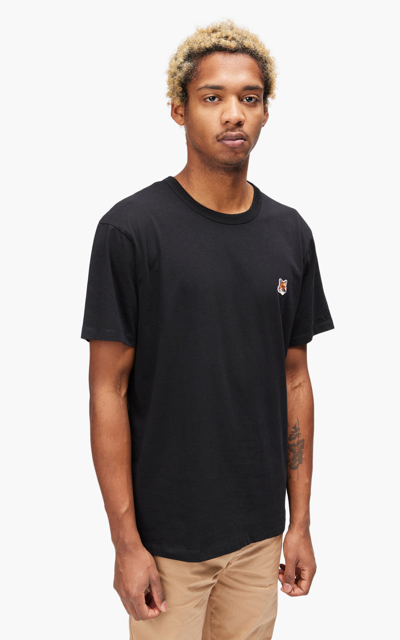 Maison Kitsuné Fox Head Patch Classic T-Shirt Black