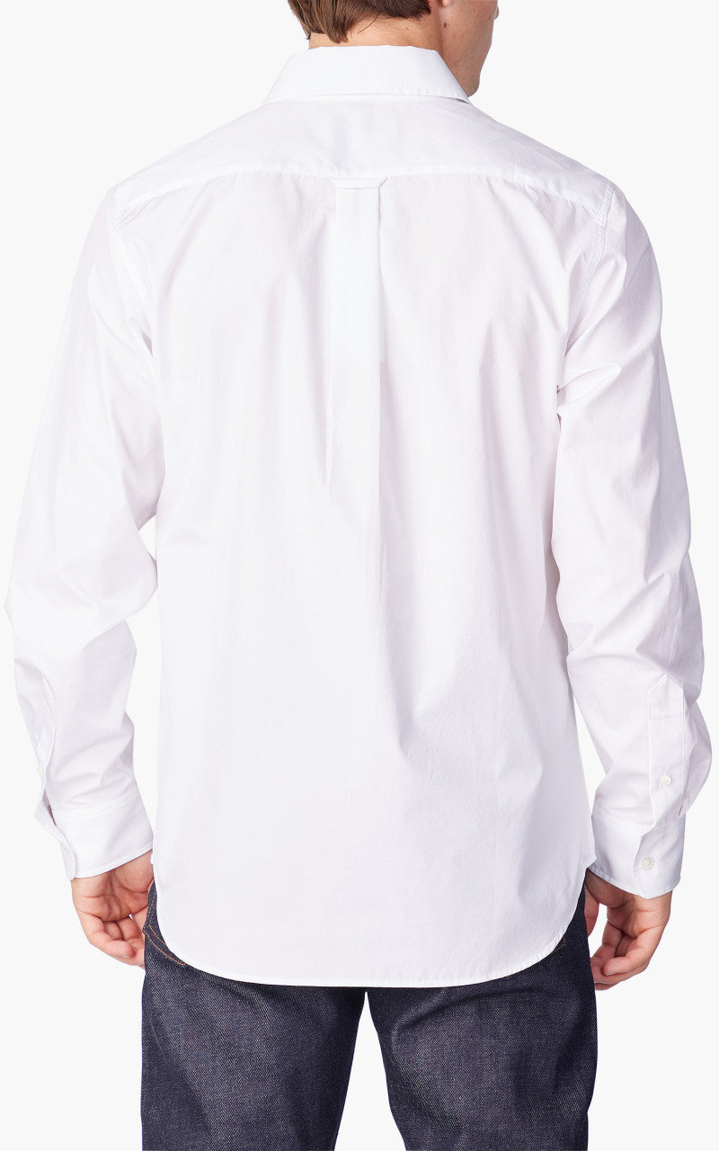 Maison Kitsuné Baby Fox Patch Classic Shirt Cotton Poplin White