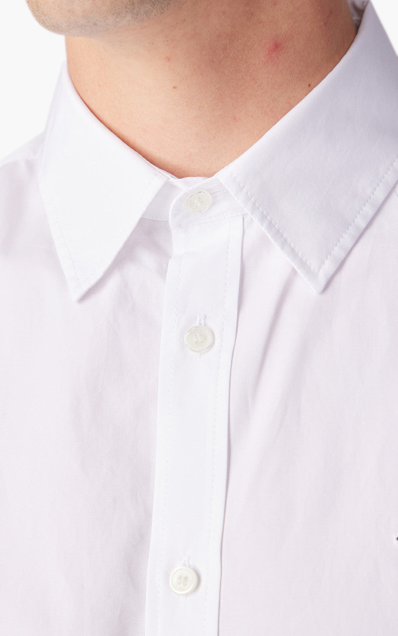 Maison Kitsuné Baby Fox Patch Classic Shirt Cotton Poplin White