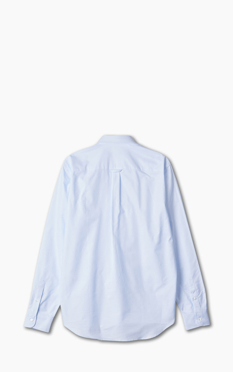 Maison Kitsuné Dressed Fox Patch Relaxed Shirt Light Blue
