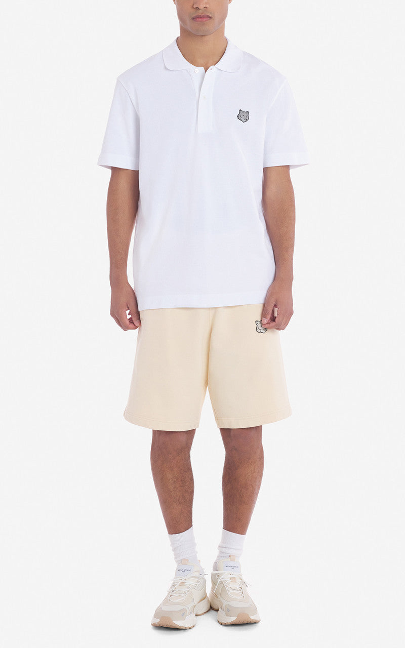Maison Kitsuné Bold Fox Head Patch Comfort Polo White