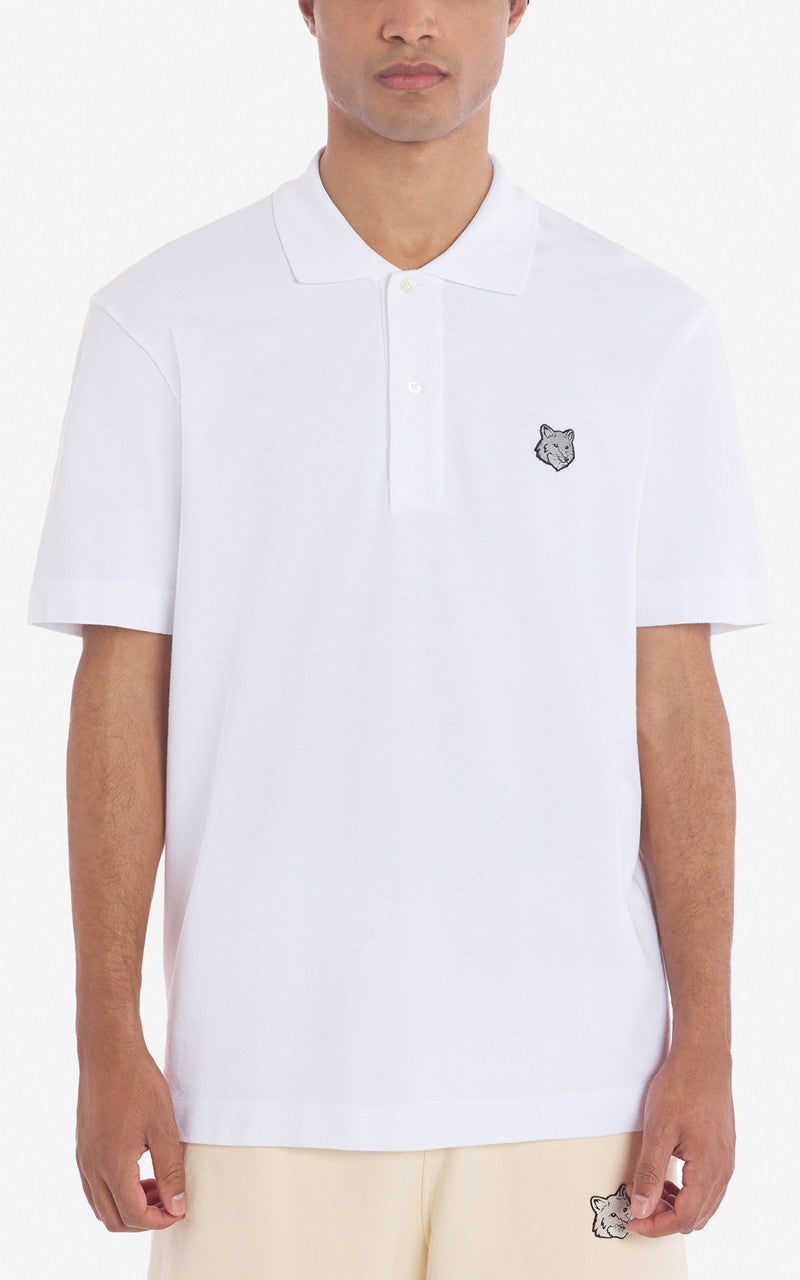 Maison Kitsuné Bold Fox Head Patch Comfort Polo White