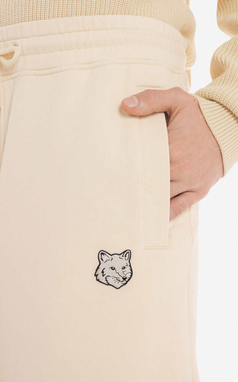 Maison Kitsuné Bold Fox Head Patch Oversize Jog Shorts Paper