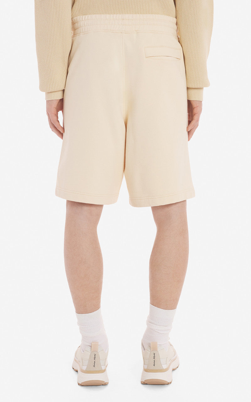 Maison Kitsuné Bold Fox Head Patch Oversize Jog Shorts Paper