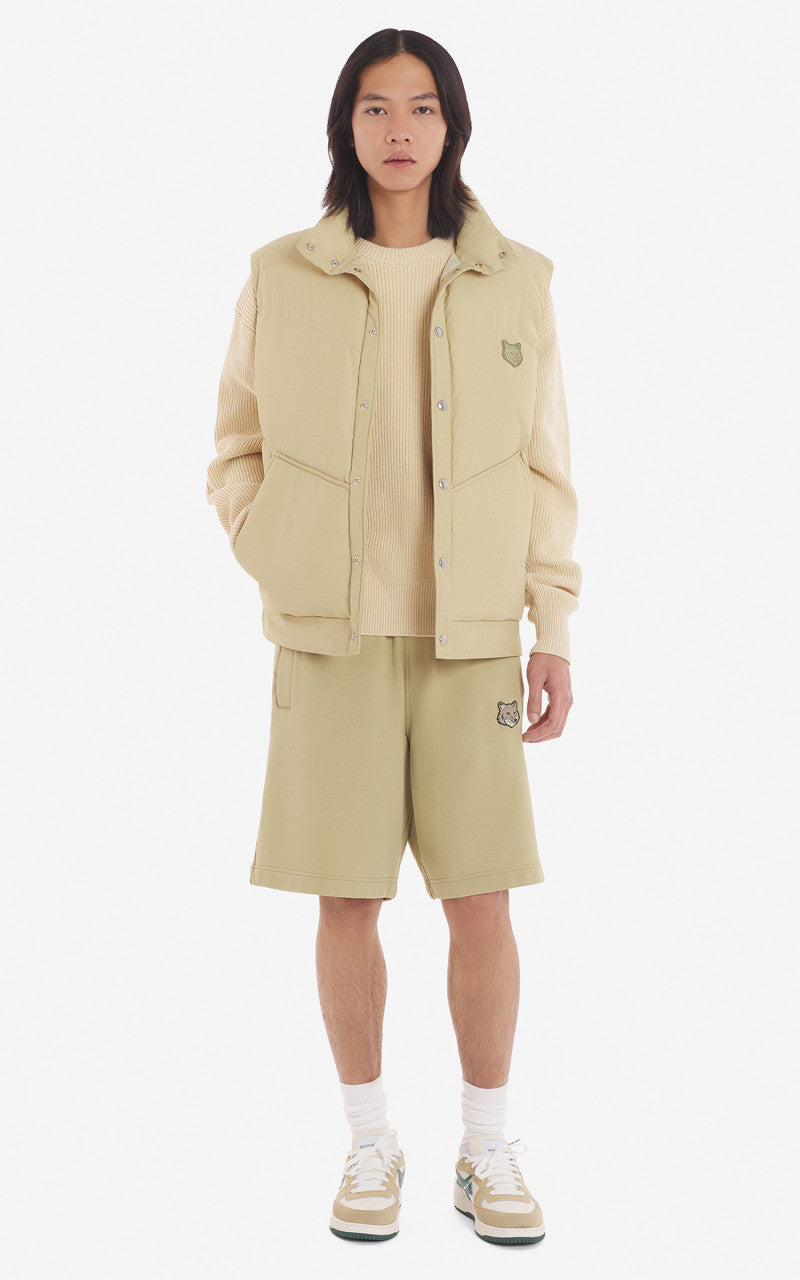 Maison Kitsuné Bold Fox Head Patch Oversize Jog Shorts Canvas