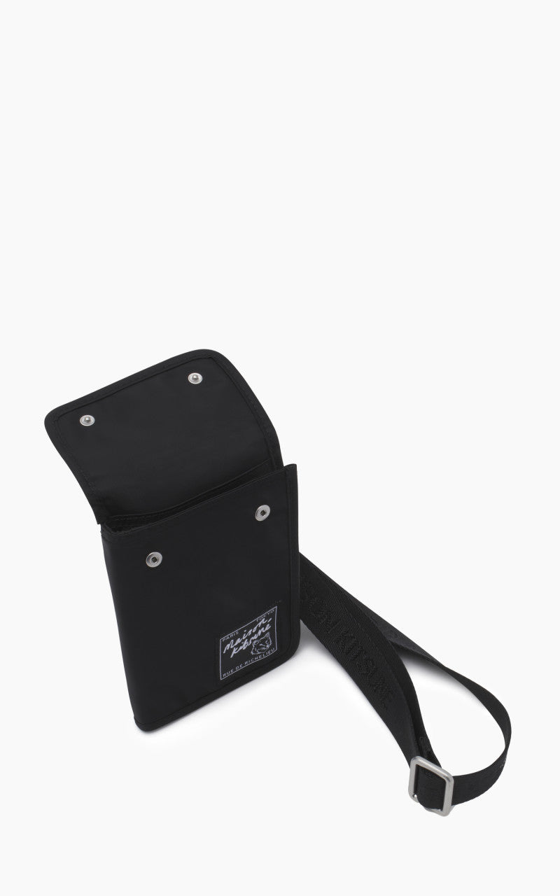 Maison Kitsuné The Traveller Neck Pouch Black