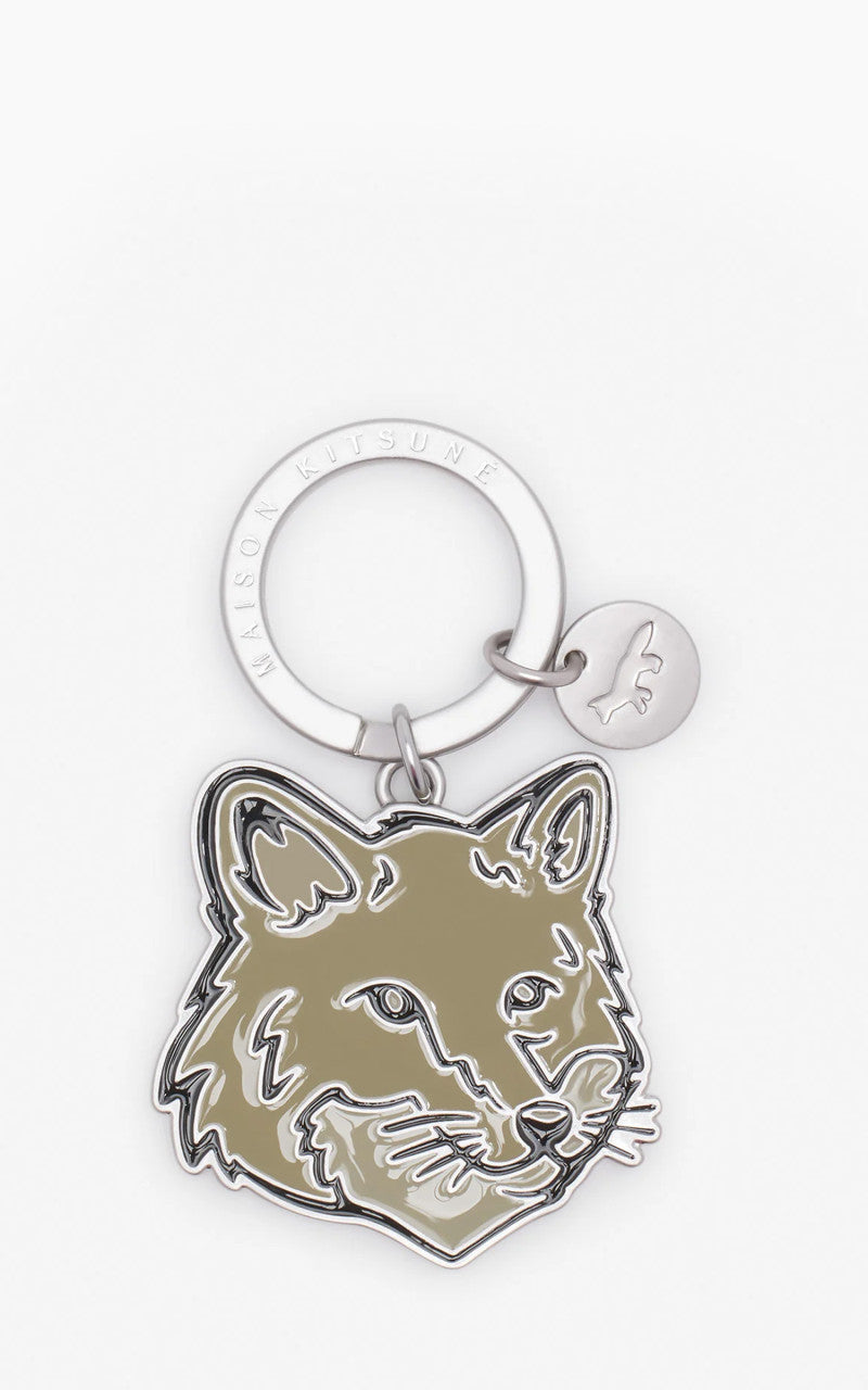 Maison Kitsuné Bold Fox Head Keyring Canvas