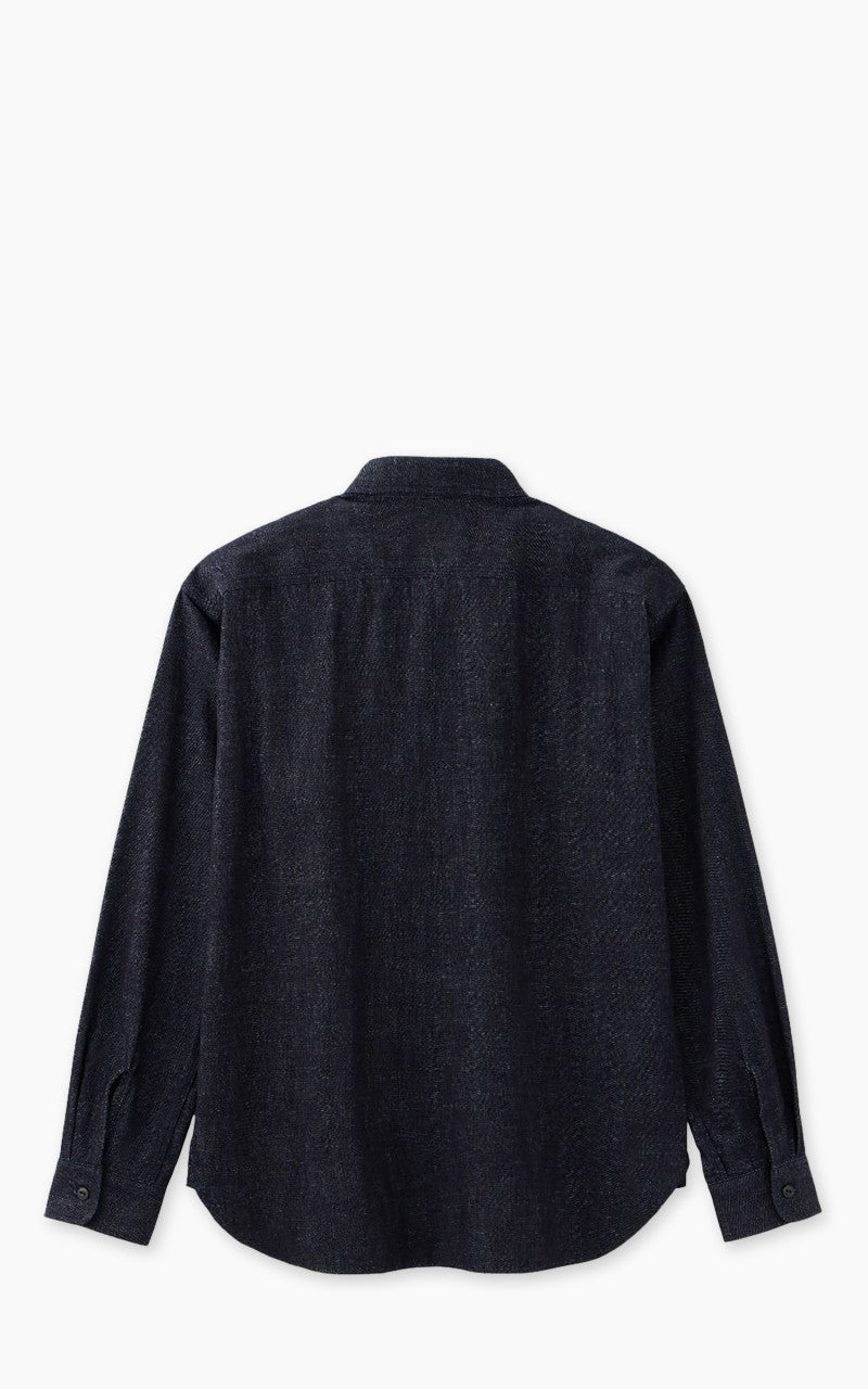 Momotaro Jeans MALS1000 Triple Stitch L/S Denim Shirt Indigo 8oz