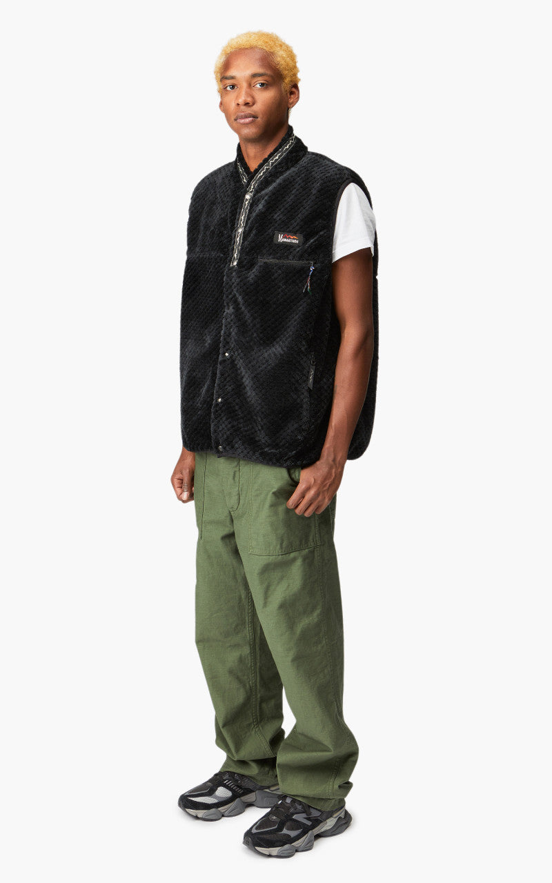 Manastash Thermal Fleece Vest Black