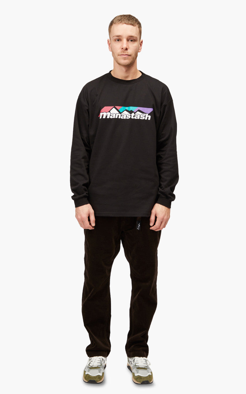 Manastash Chillimesh L/S Tee Scheme Logo Black
