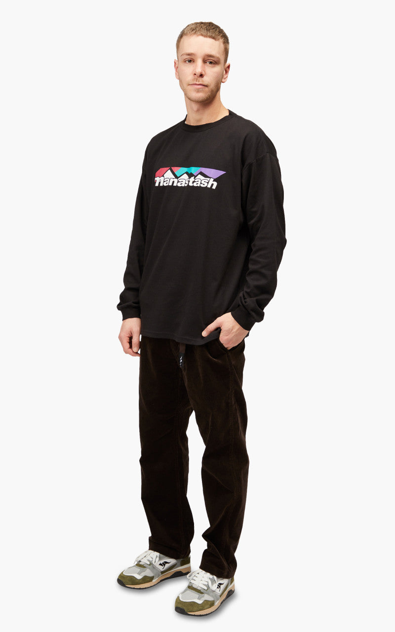 Manastash Chillimesh L/S Tee Scheme Logo Black