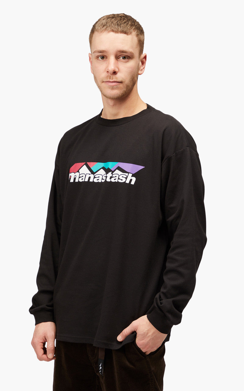 Manastash Chillimesh L/S Tee Scheme Logo Black