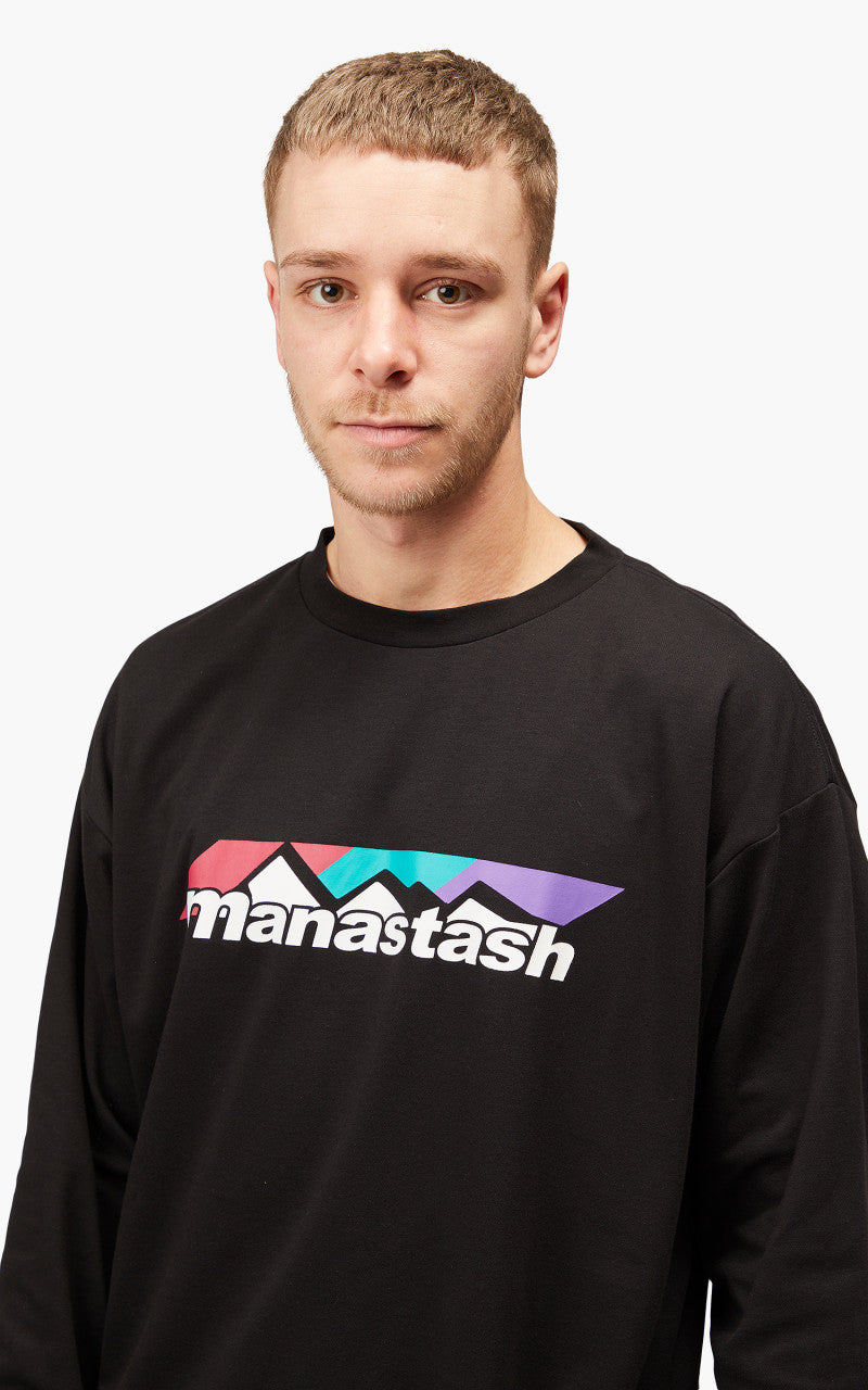 Manastash Chillimesh L/S Tee Scheme Logo Black