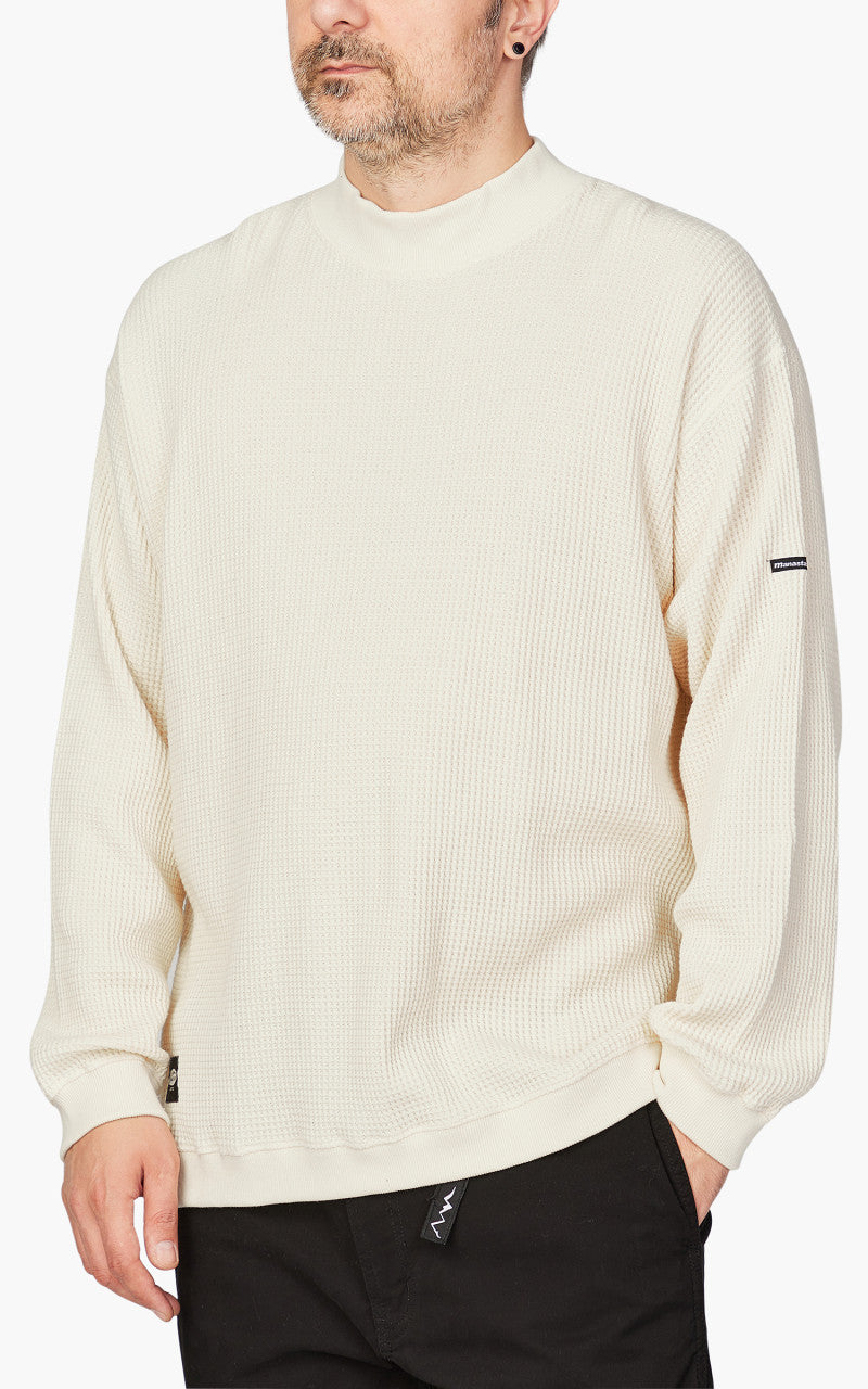 Manastash Heavy Snug Thermal Mock Neck Natural