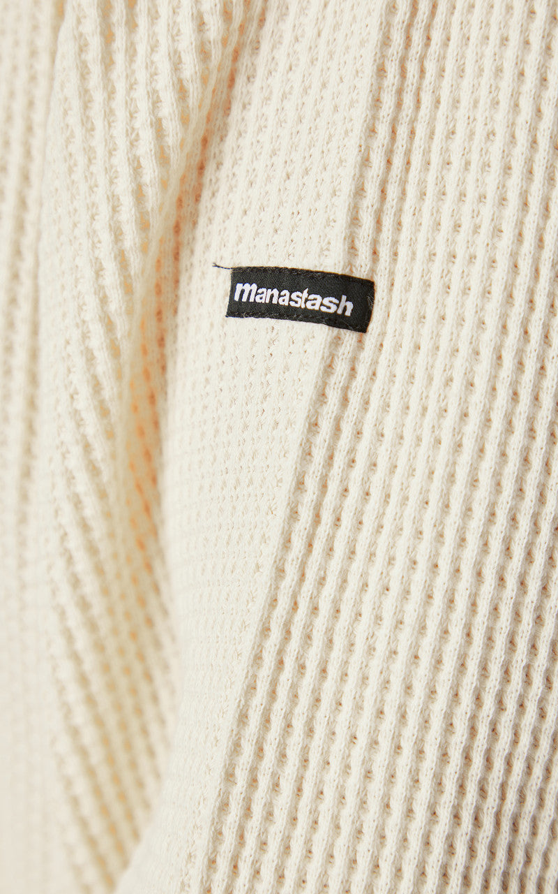 Manastash Heavy Snug Thermal Mock Neck Natural