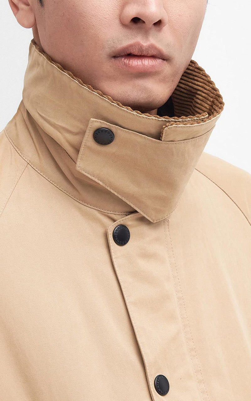 Barbour Peached Oversized Bedale Casual Jacket Stone