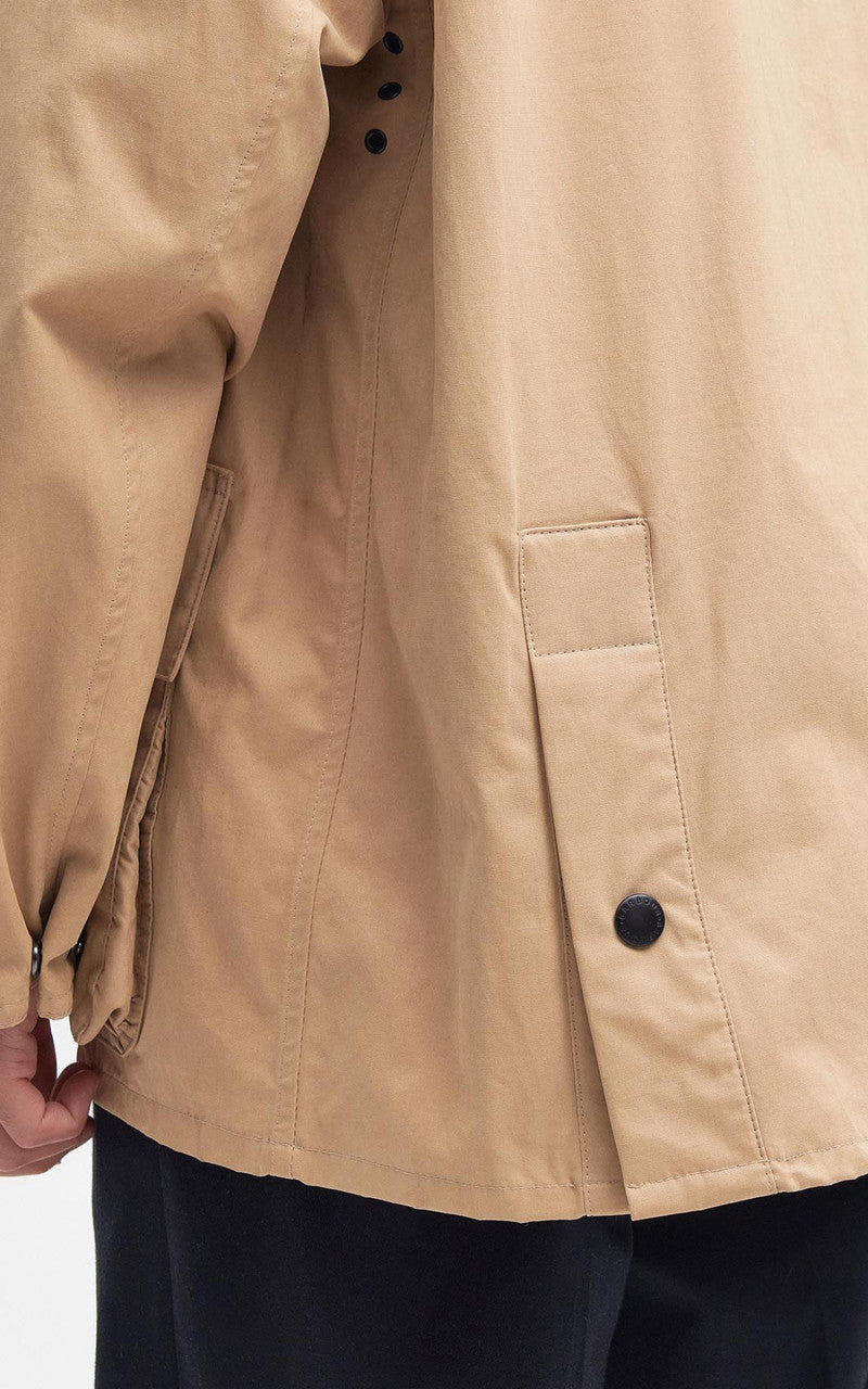 Barbour Peached Oversized Bedale Casual Jacket Stone