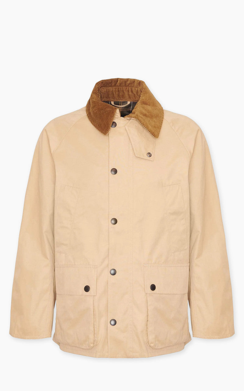 ジャケット・アウター Barbour oversized BEDALE peached 38 OS Barbour Peached Oversized Bedale Casual Jacket Stone