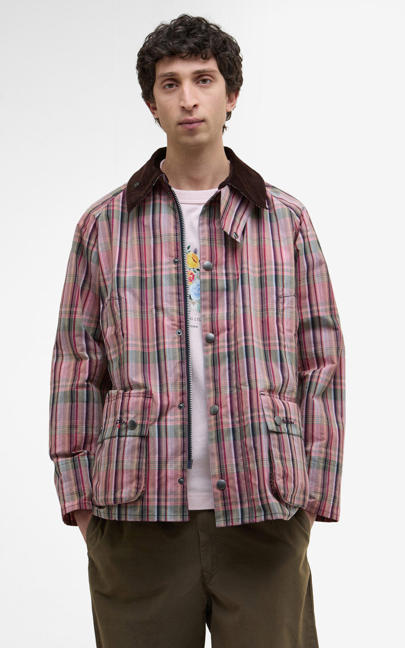 Barbour x NOAH Bedale Casual Jacket Madras Pink