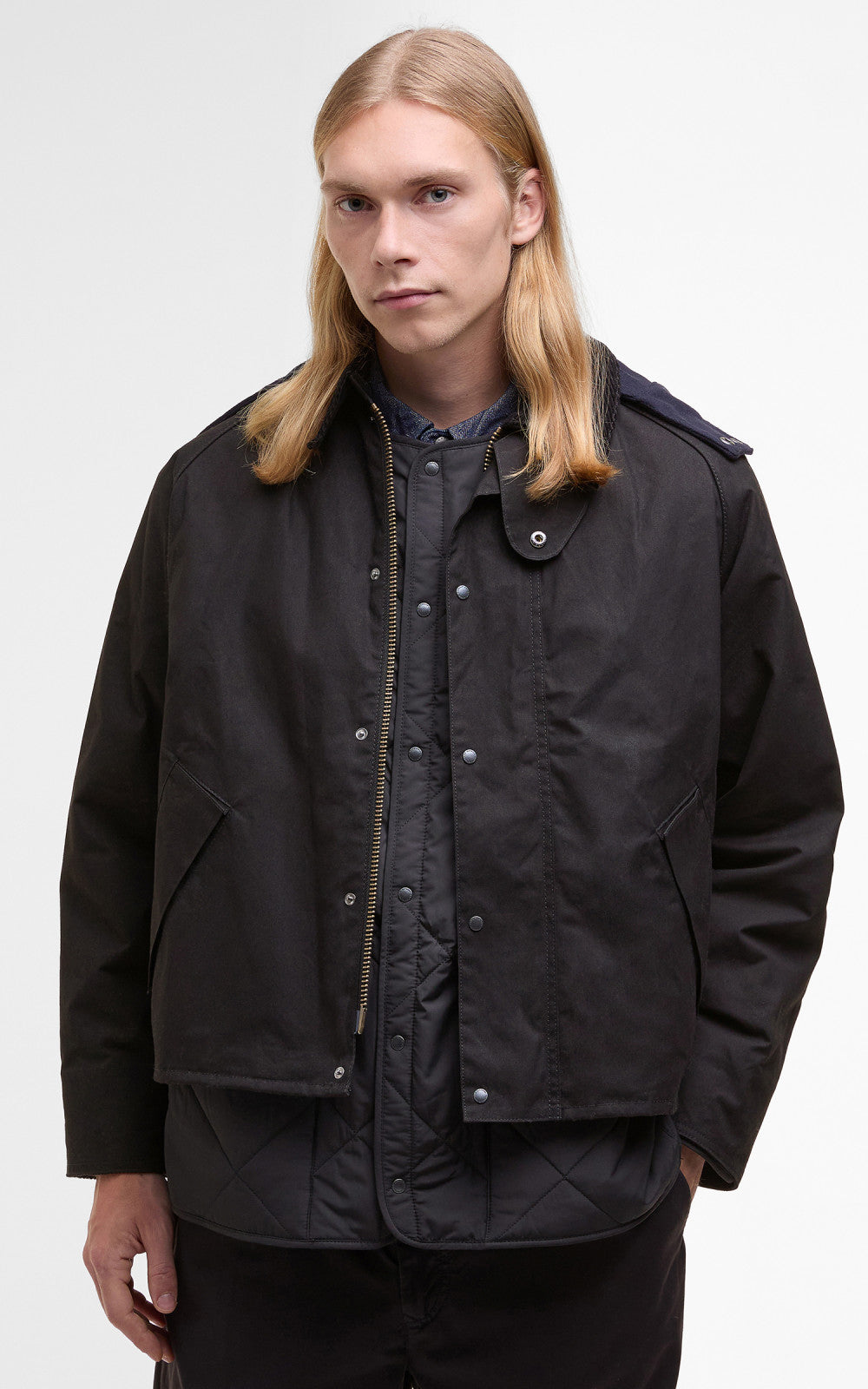 Barbour x Kaptain Sunshine Short Cruiser Black