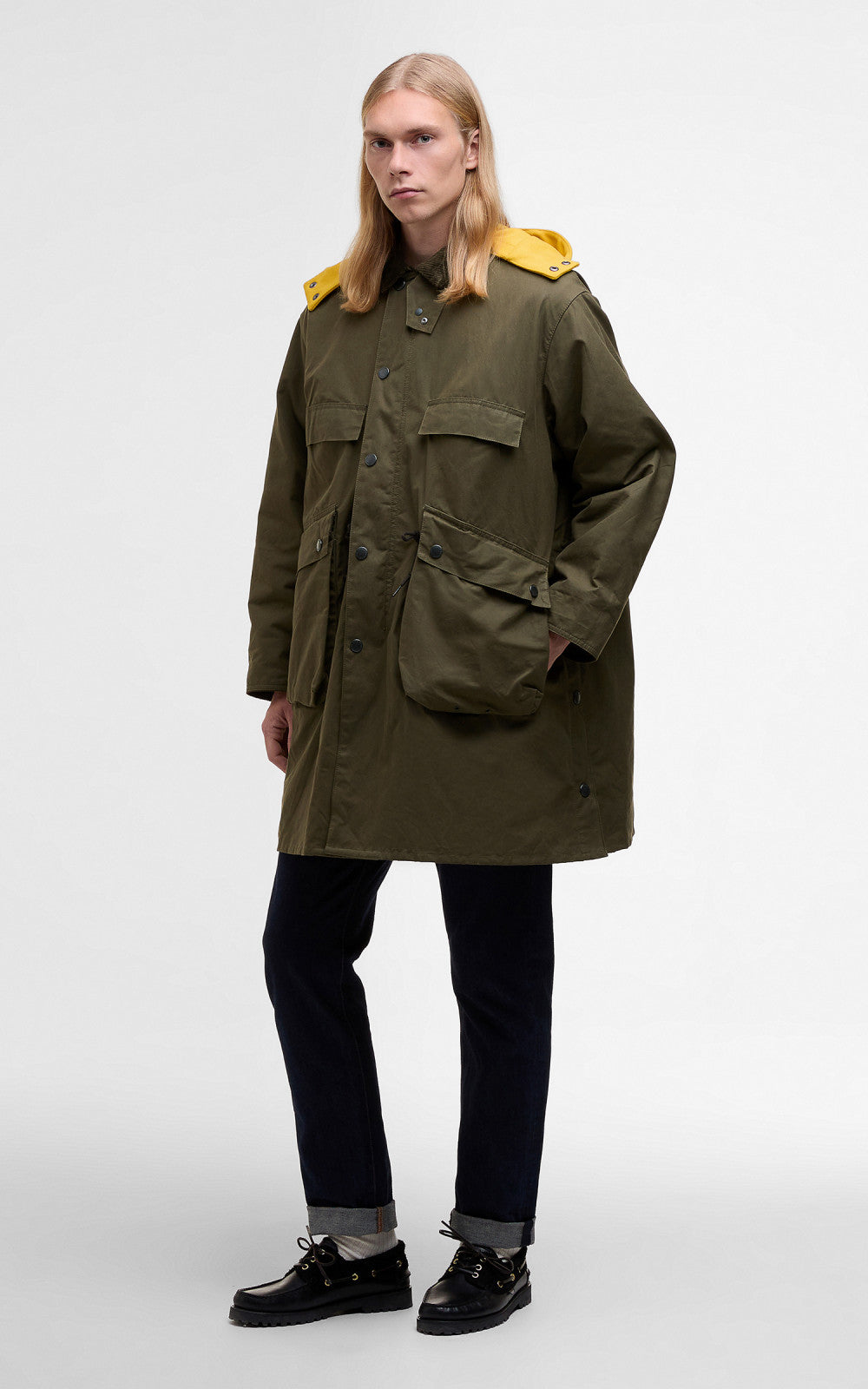 Barbour x Kaptain Sunshine Bedale Field Coat Khaki Brown