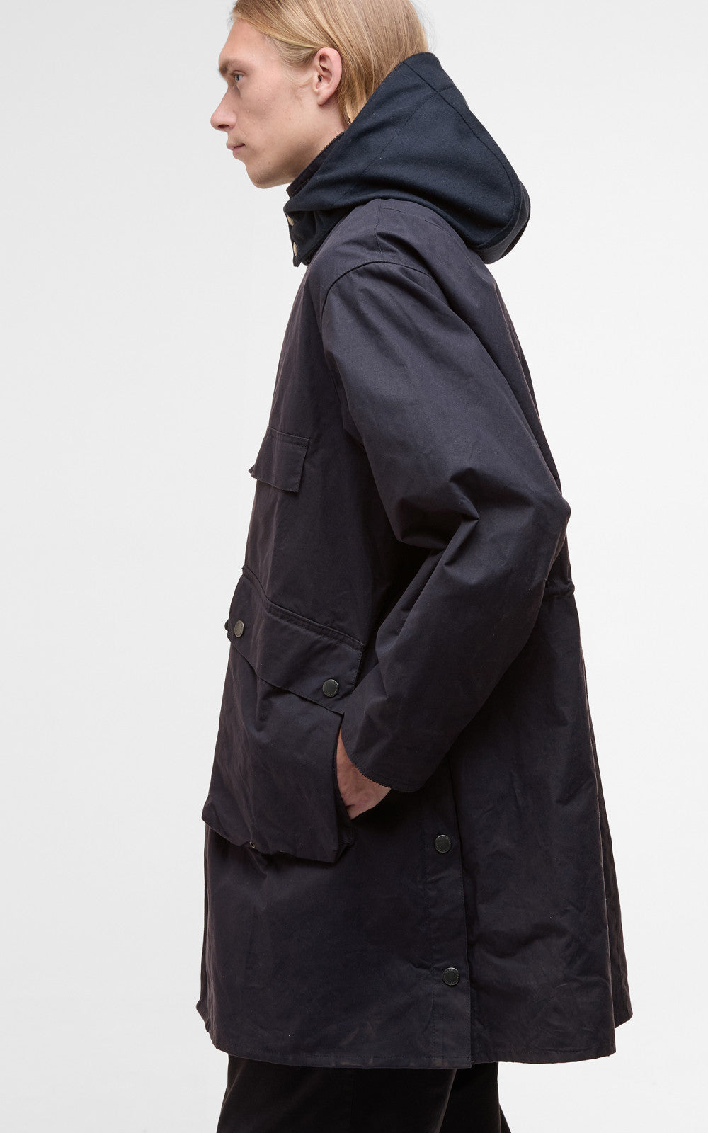 Barbour x Kaptain Sunshine Bedale Field Coat Dark Indigo