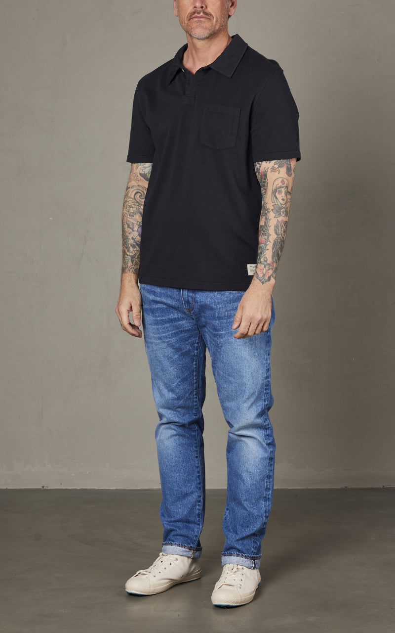 Merz b. Schwanen PLP04 Polo Shirt Charcoal