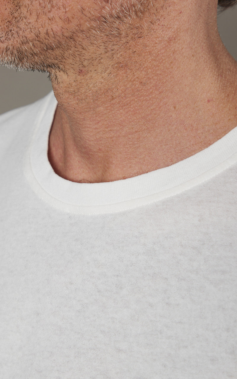 Merz b. Schwanen CT02VJ Crew Neck Tee White