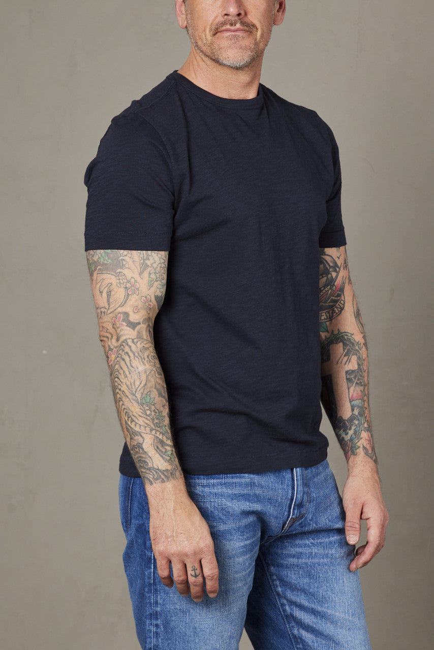 Merz b. Schwanen SCT04 T-Shirt Dark Navy
