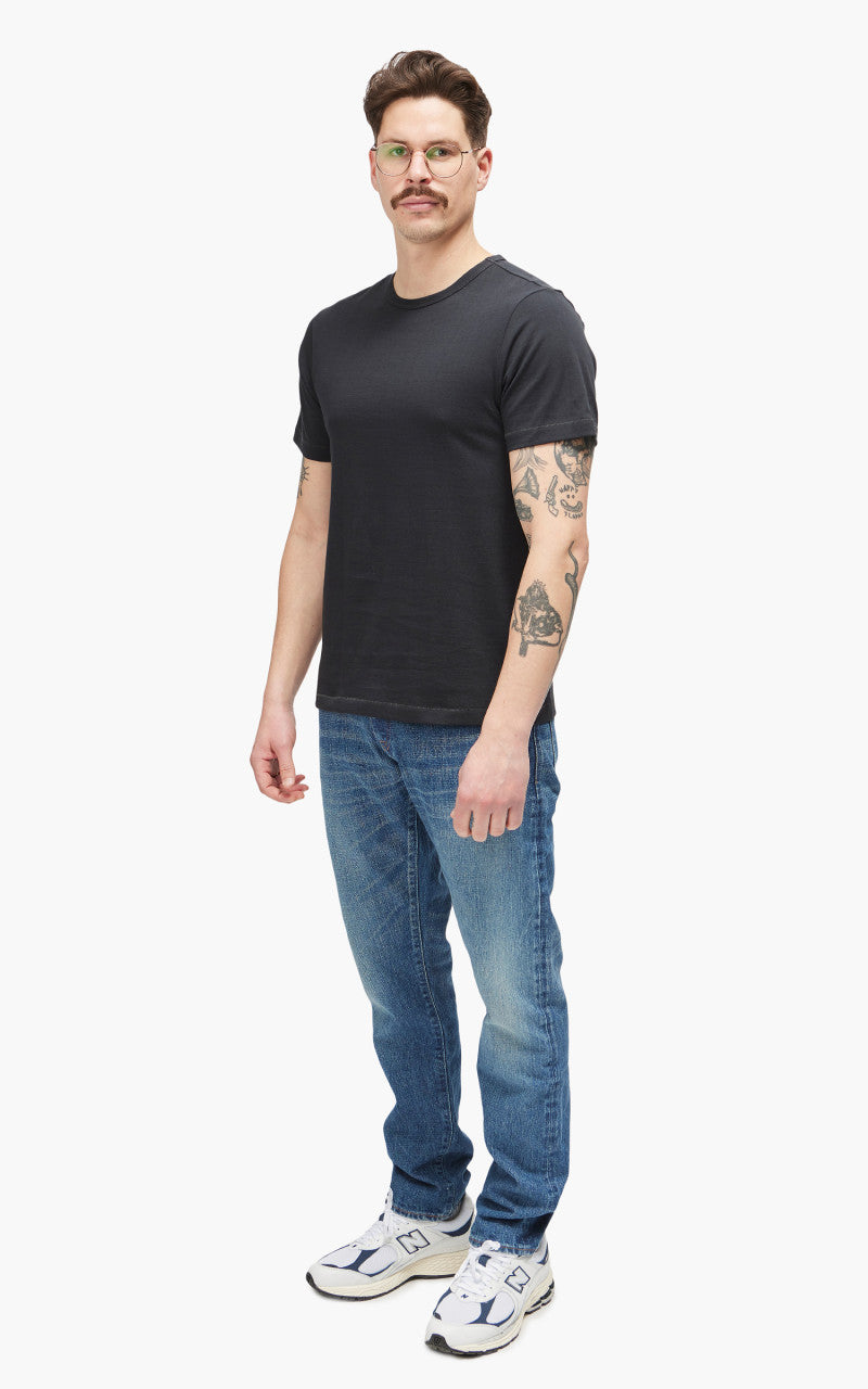 Merz b. Schwanen 215 Heavyweight Crew Neck Tee Charcoal
