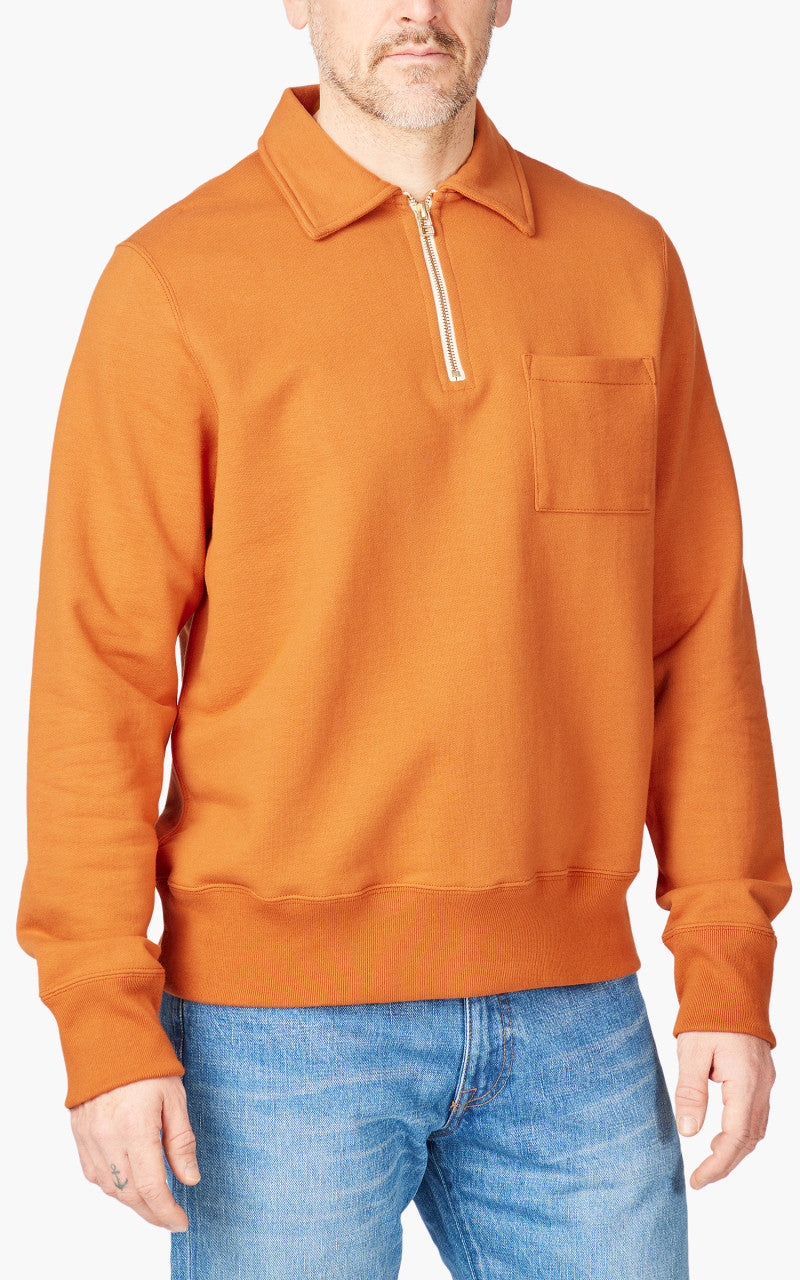 Merz b. Schwanen 342Z Half Zip Sweatshirt Desert Sun