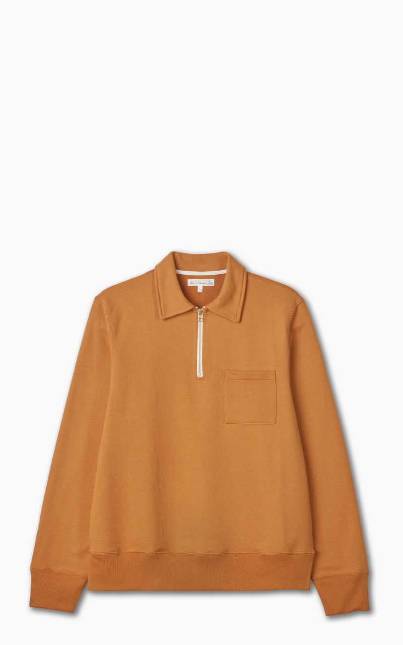 Merz b. Schwanen 342Z Half Zip Sweatshirt Desert Sun