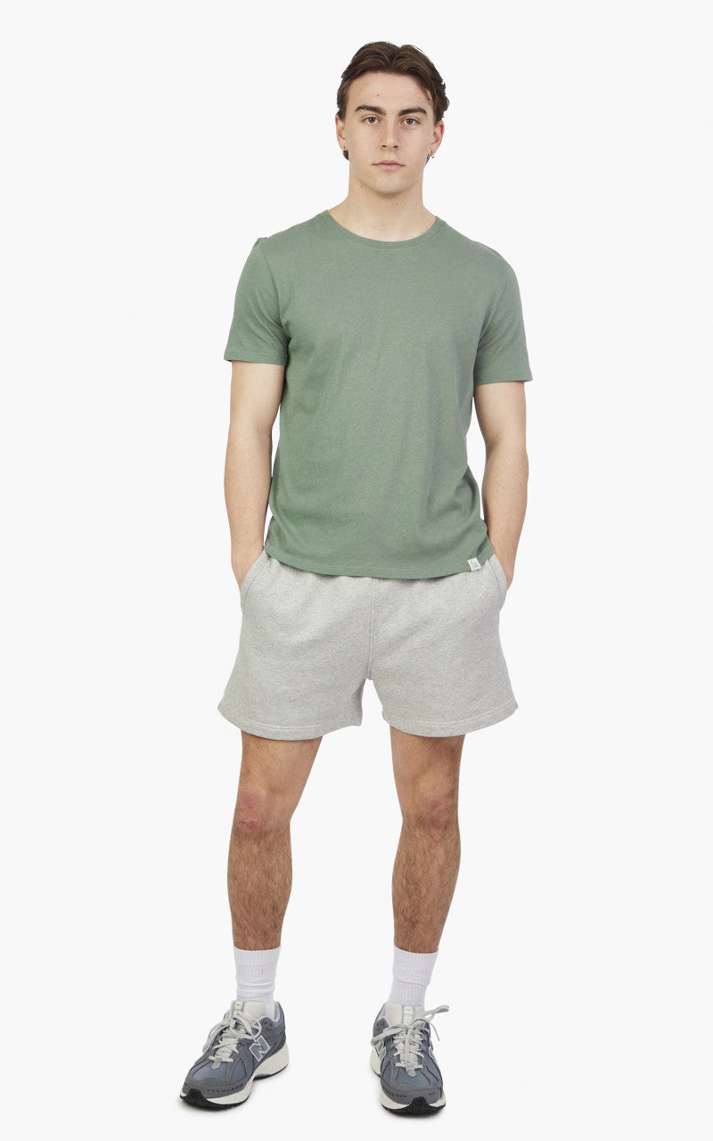 Merz b. Schwanen CT02VJ Crew Neck Tee Green Stone