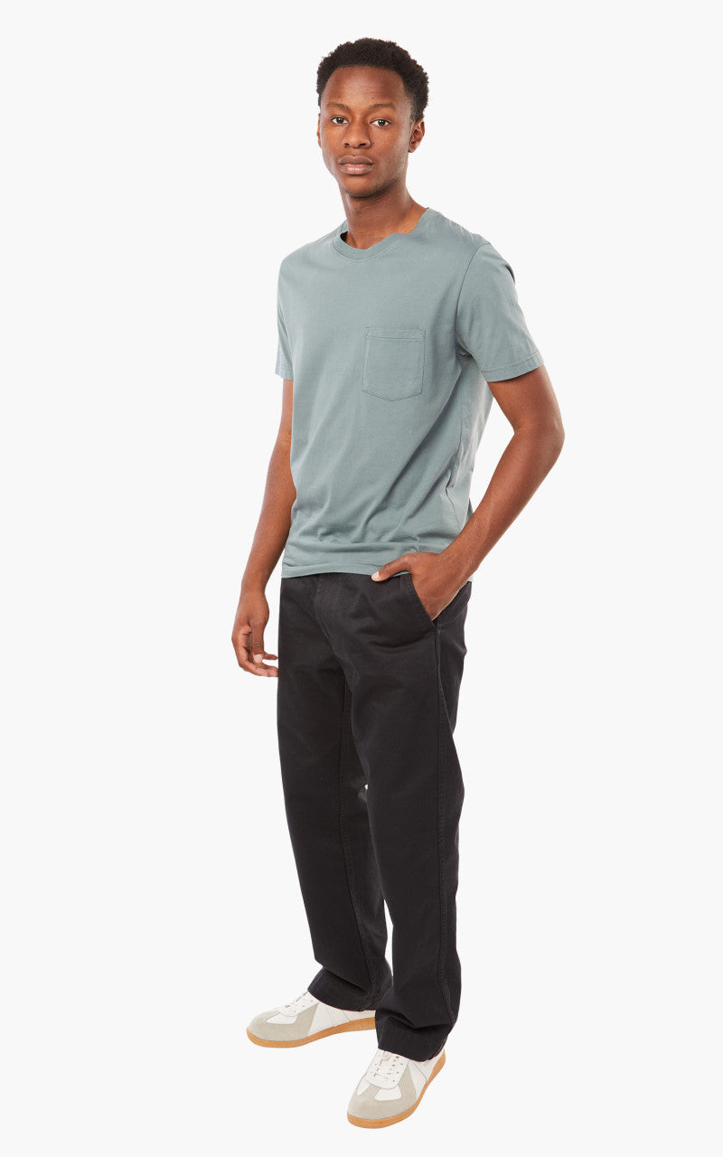 Merz b. Schwanen CTP02 Crew Neck Pocket Tee Onyx