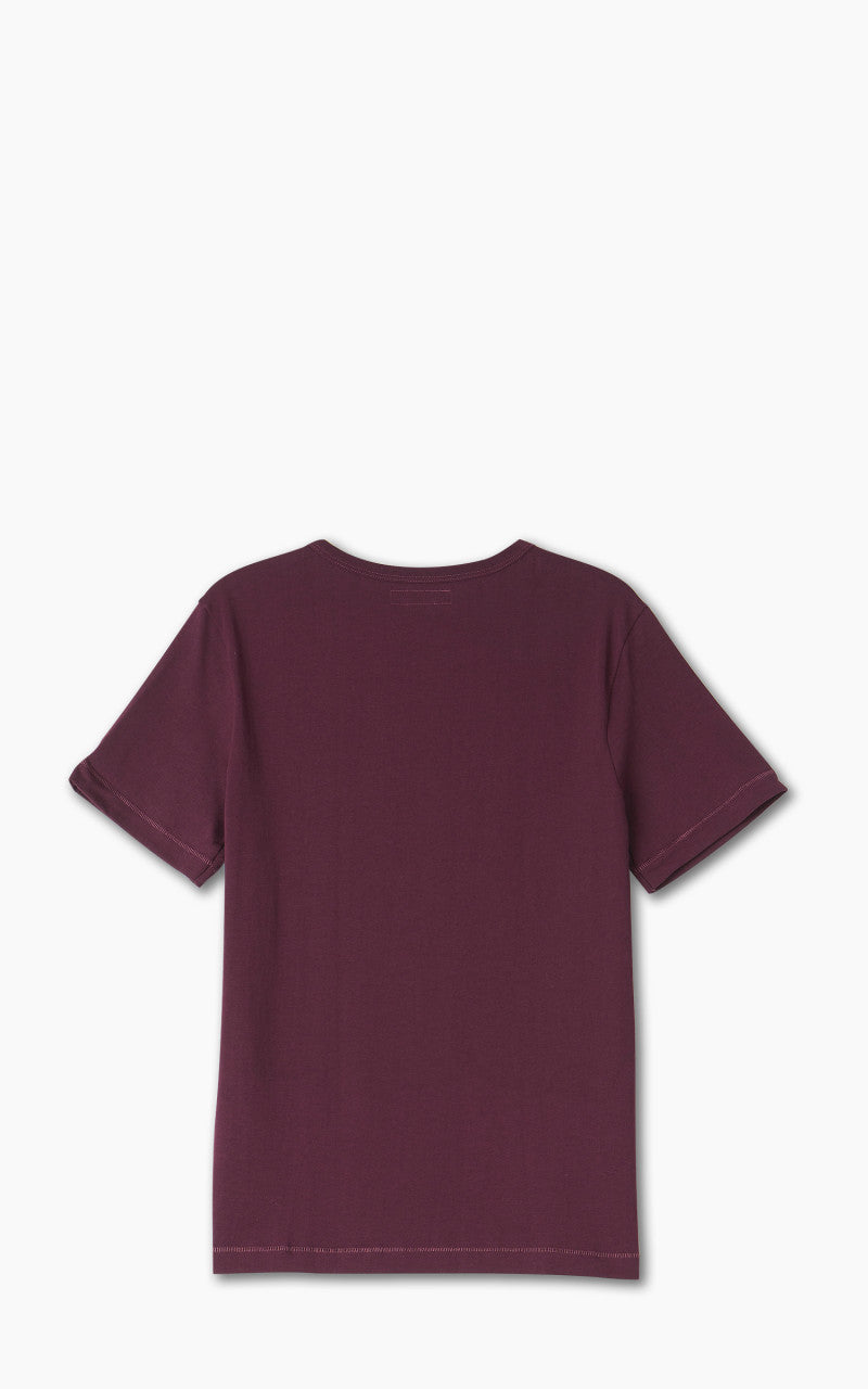 Merz b. Schwanen 215 Heavyweight Crew Neck Tee Ruby Red