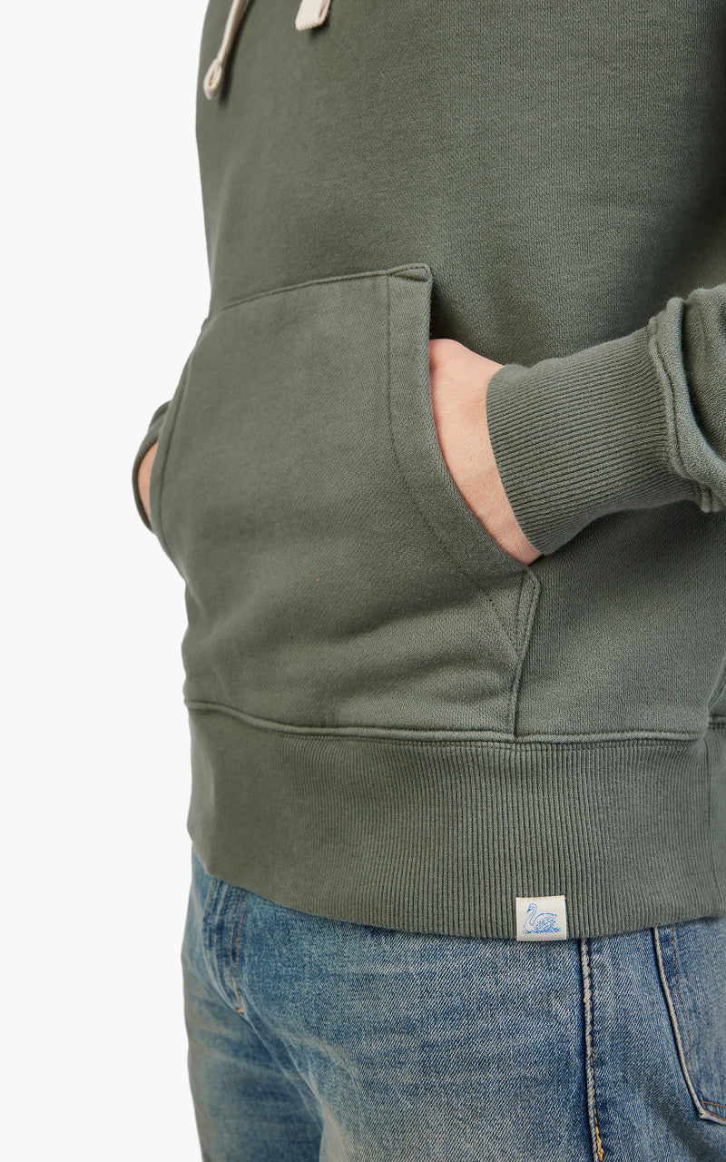 Merz b. Schwanen HD31 Hooded Sweater Green Stone