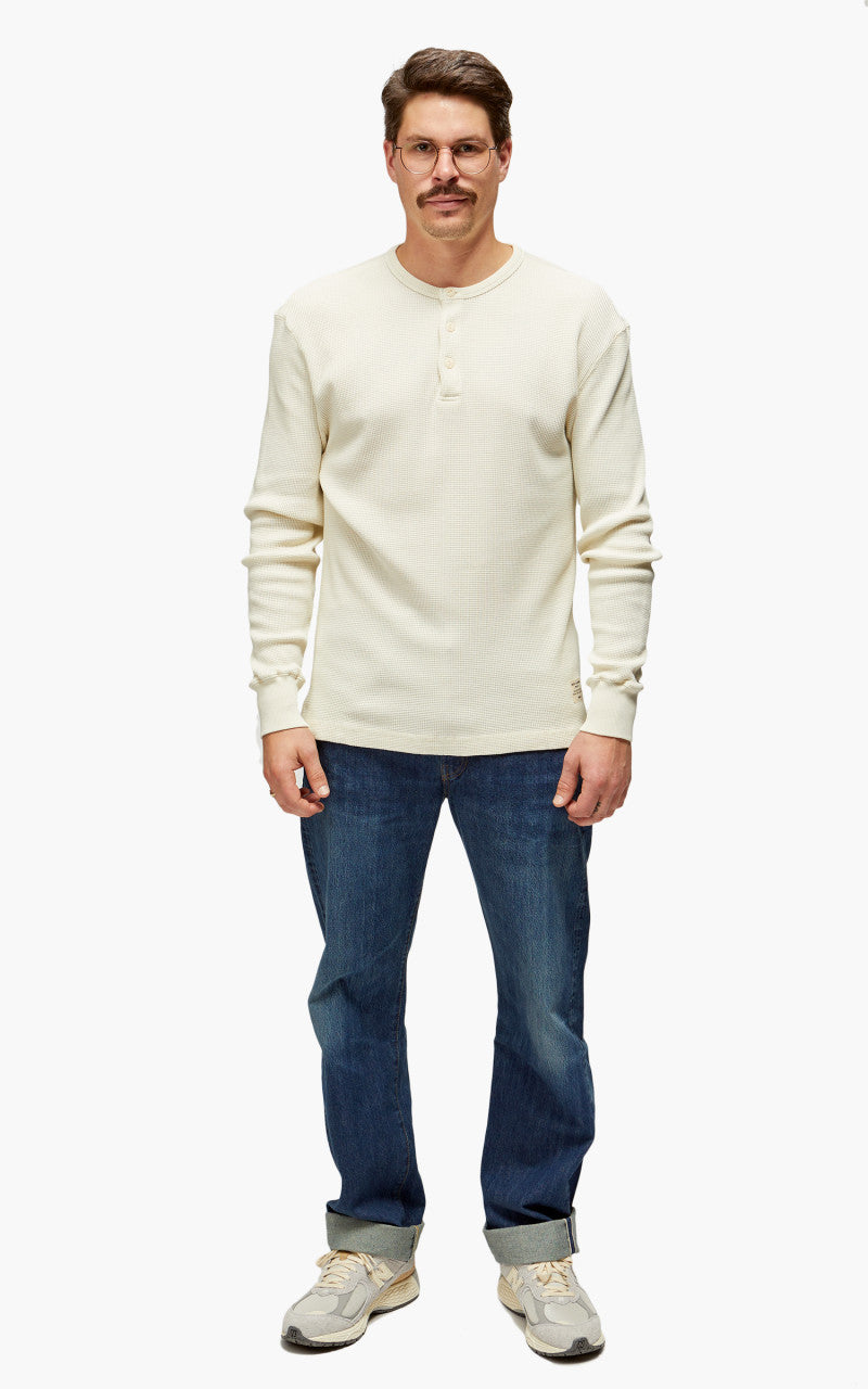 Merz b. Schwanen HENWA01 Waffle Henley Oat