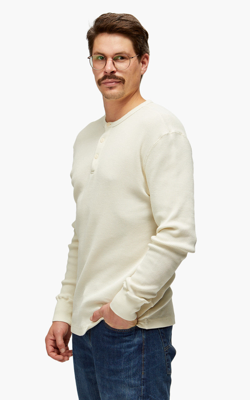Merz b. Schwanen HENWA01 Waffle Henley Oat