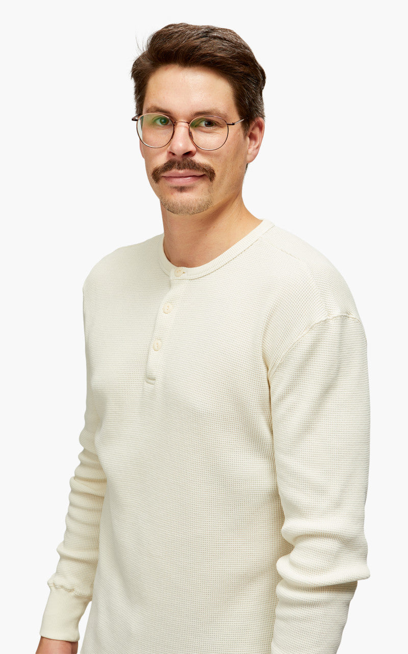 Merz b. Schwanen HENWA01 Waffle Henley Oat