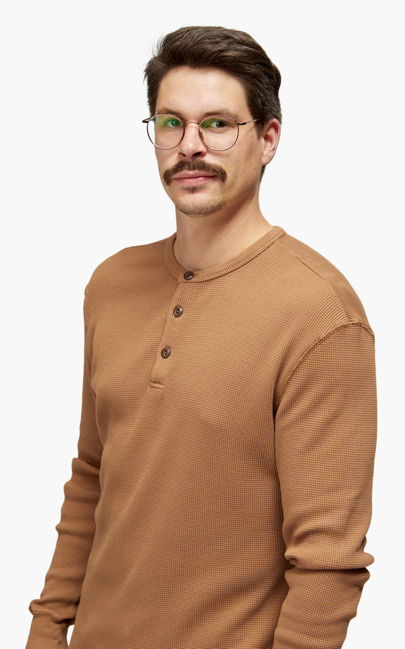 Merz b. Schwanen HENWA01 Waffle Henley Amber