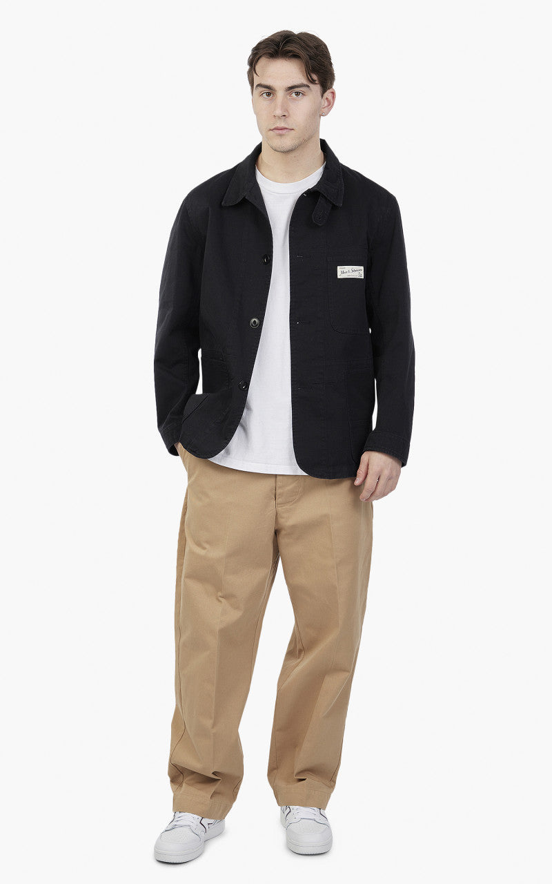 Merz b. Schwanen JKT01 4-Pocket Jacket Relaxed Black