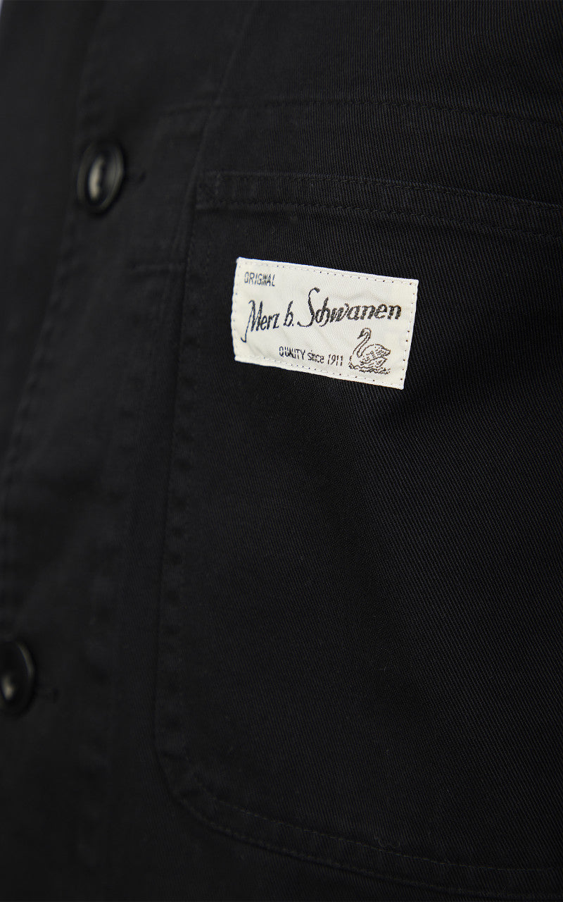 Merz b. Schwanen JKT01 4-Pocket Jacket Relaxed Black