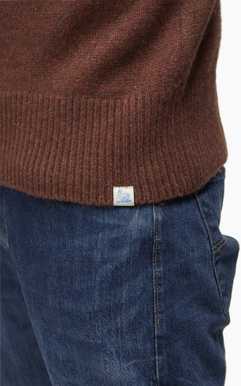 Merz b. Schwanen LOCT01 Roll Neck Pullover Chestnut