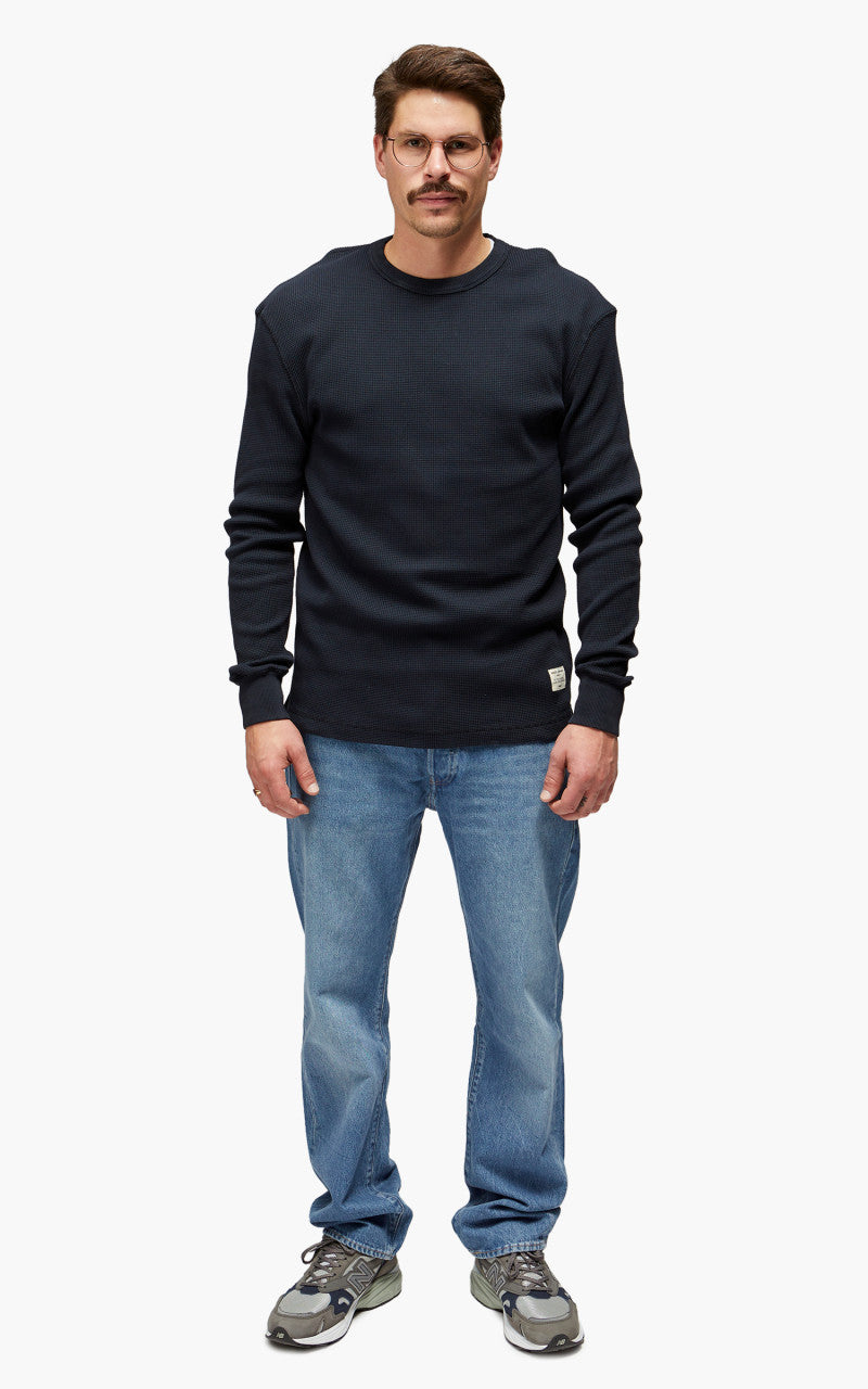 Merz b. Schwanen Waffle Longsleeve Charcoal