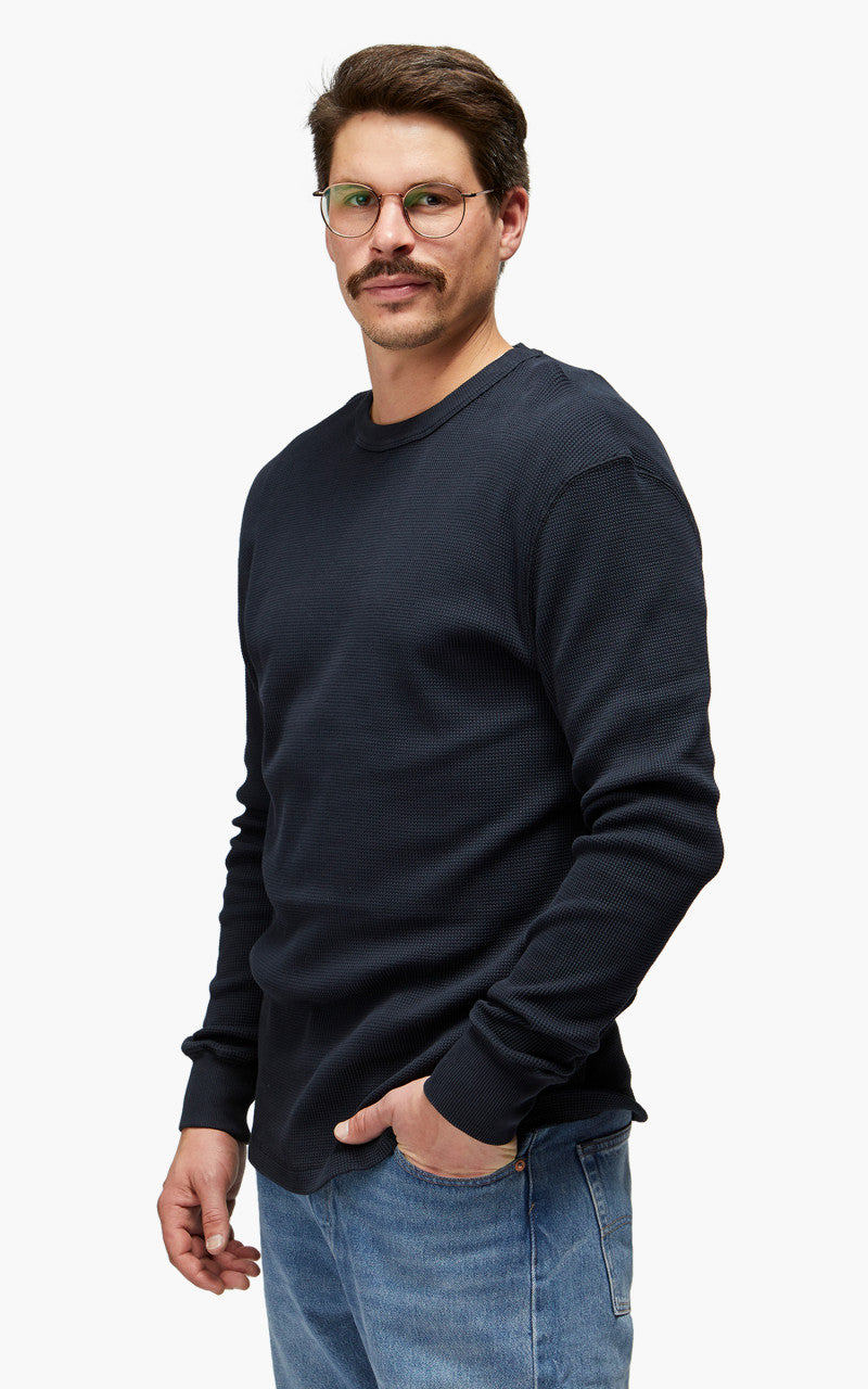 Merz b. Schwanen Waffle Longsleeve Charcoal