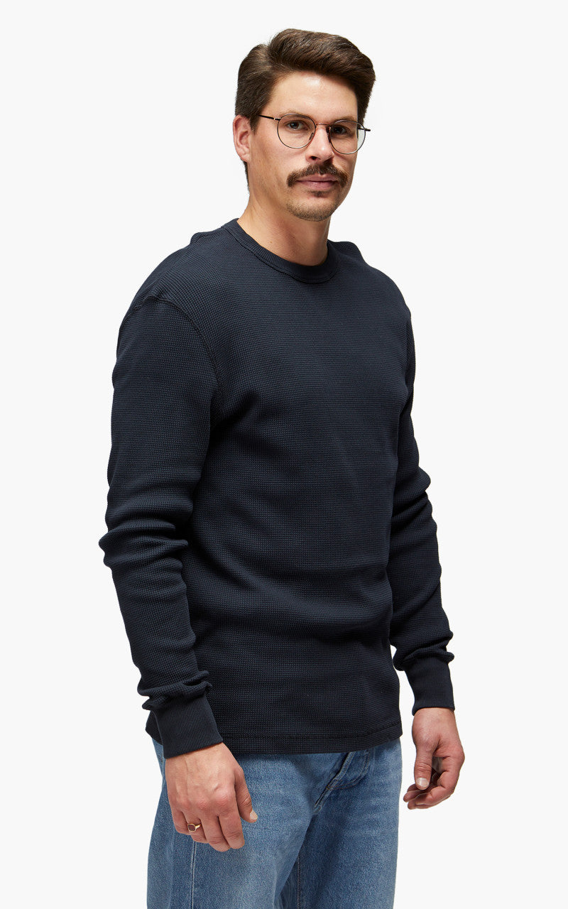 Merz b. Schwanen Waffle Longsleeve Charcoal