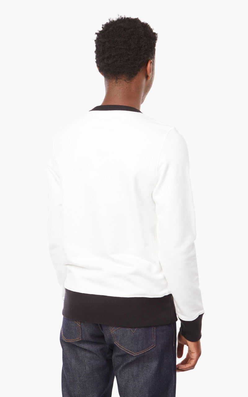 Merz b. Schwanen TR348BA Sweatshirt White/Black