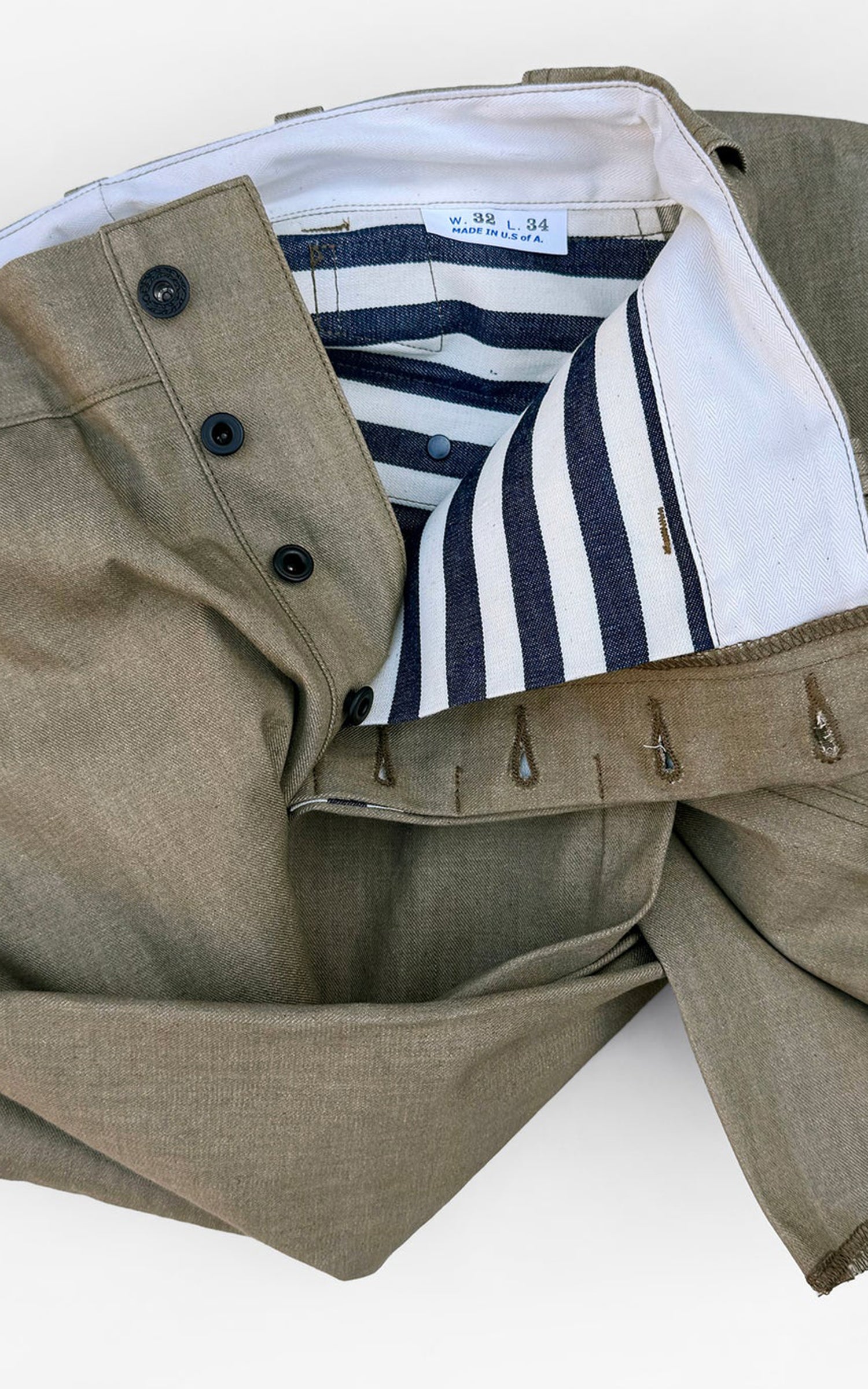 Mister Freedom Sportsman Chinos Selvedge Denim Khaki