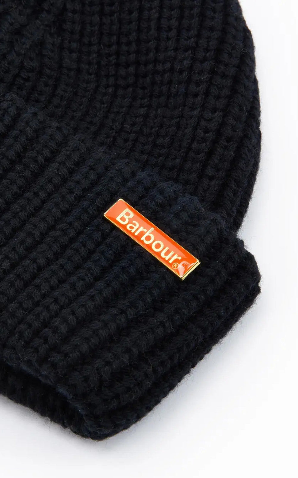 Barbour Beanie Mosely Fisherman Black